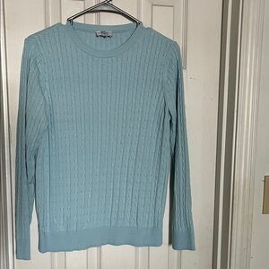 Kim Rogers Sky Blue Cable Knit Sweater